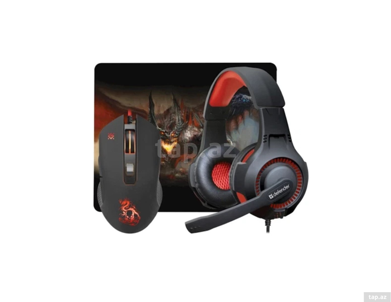 Defender Devourer MHP-006 Mouse+Headset+Carpet Gaming Kit