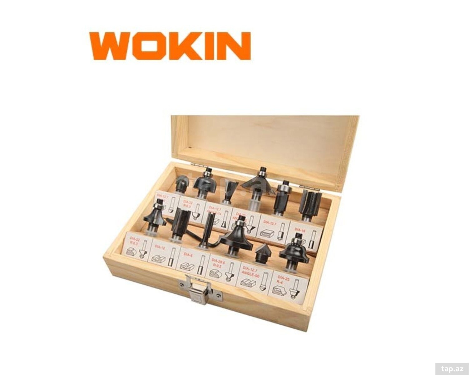 WOKIN 12 ədədli frez üç dəsti
