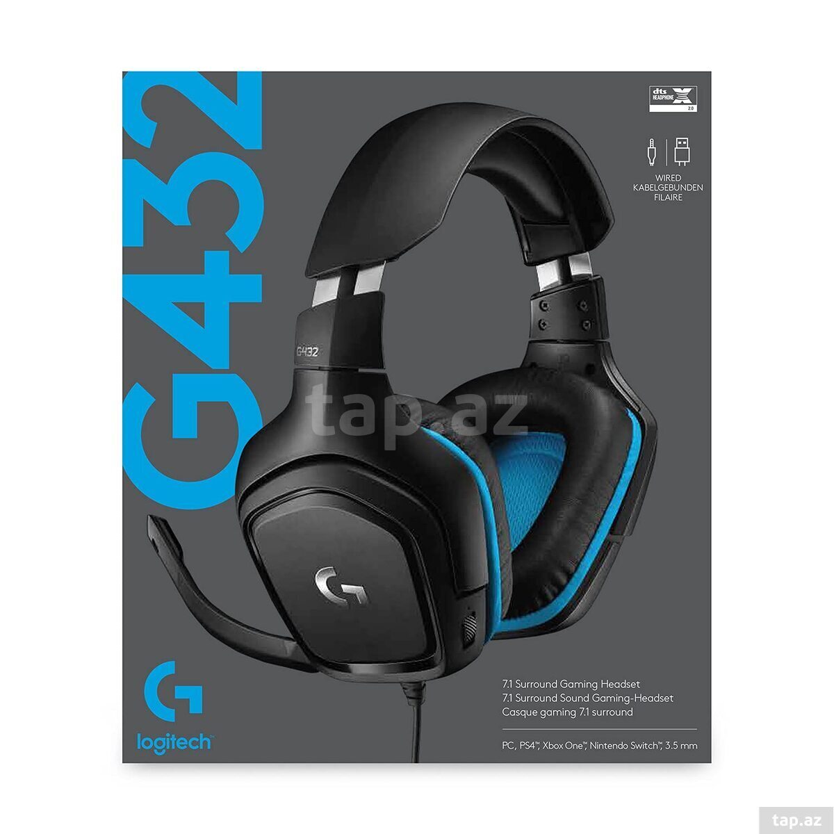 LOGITECH G432 gaming headset