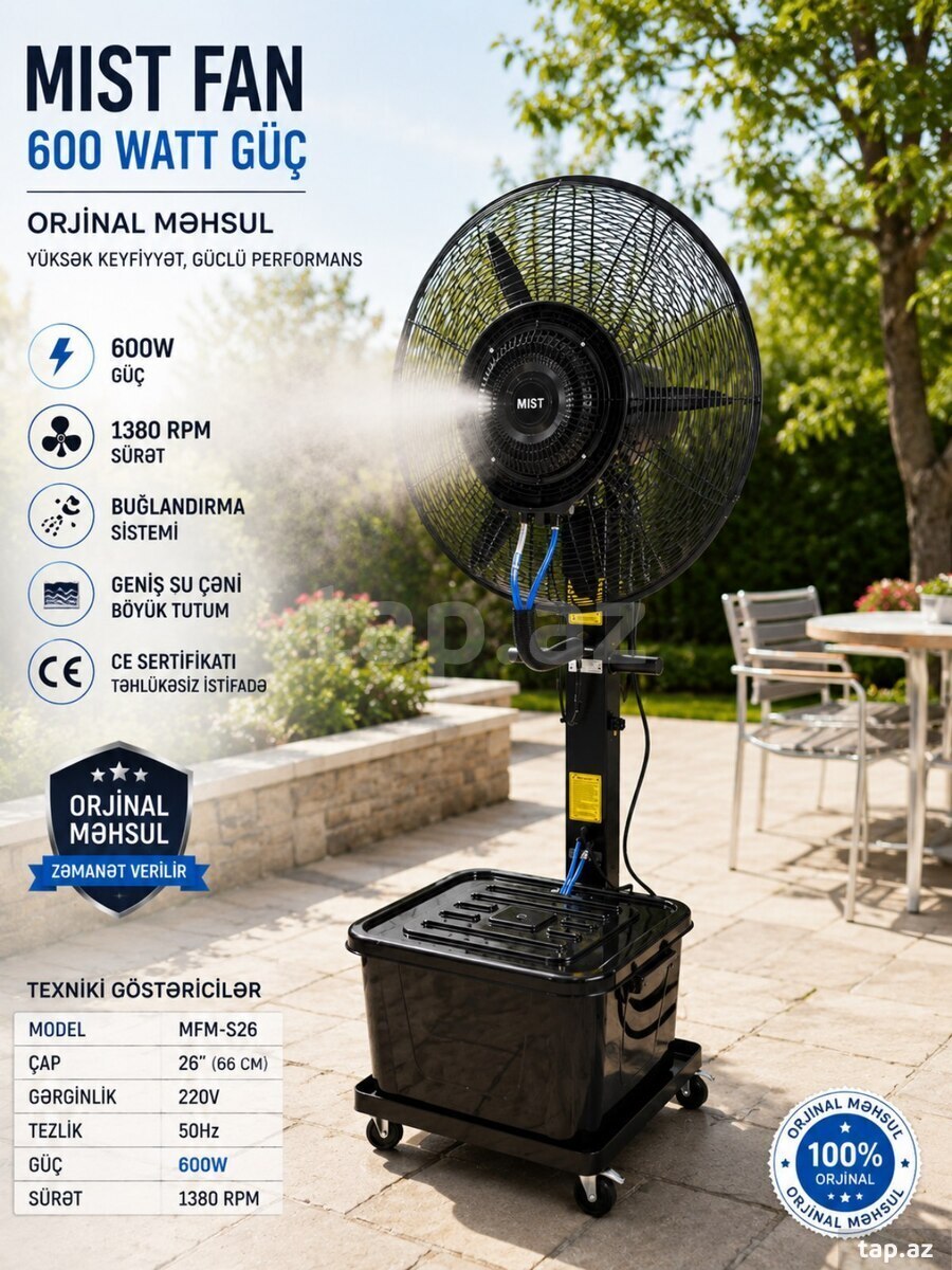 Sərinkeş MistFan-600watt