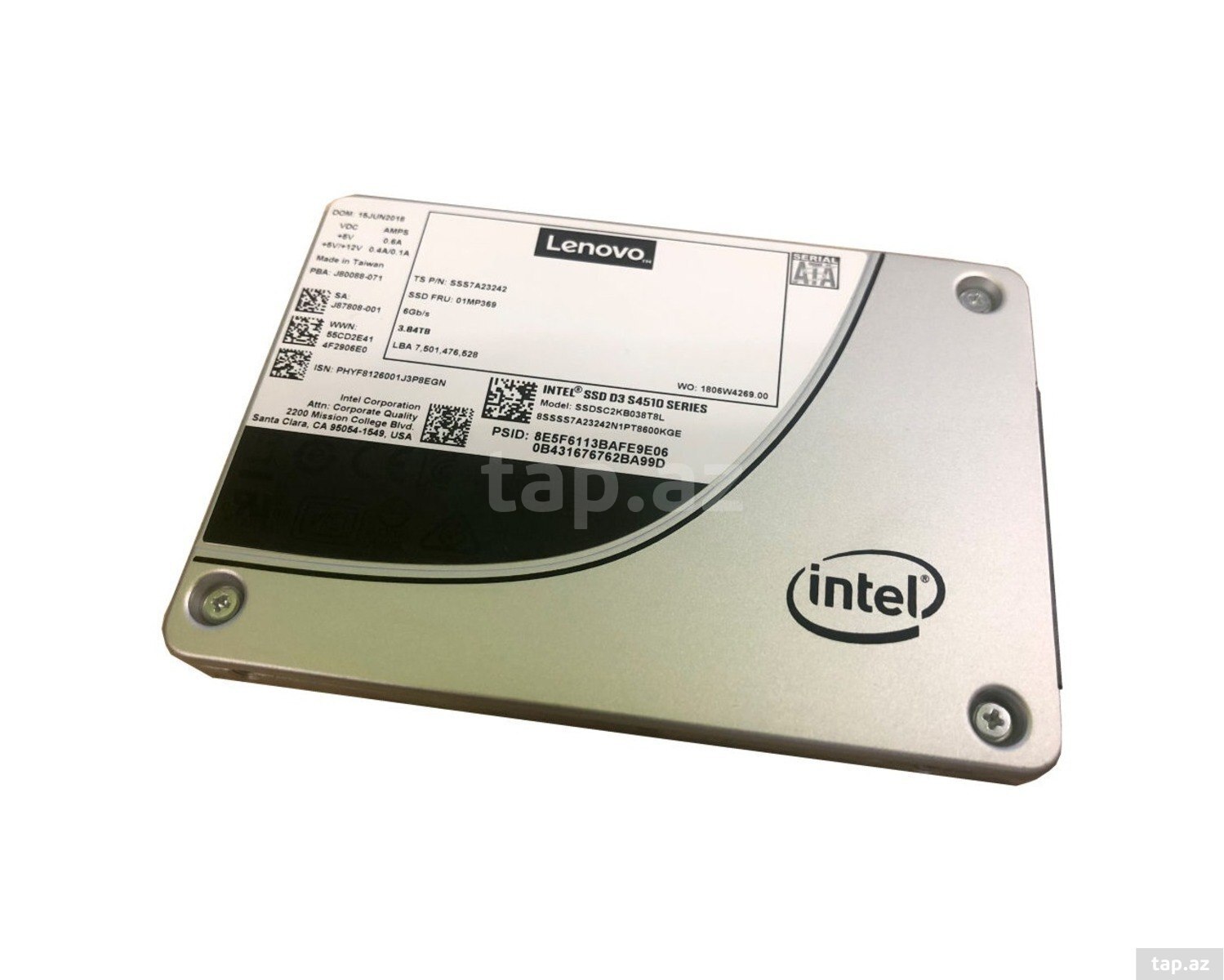 Server SSD Lenovo ThinkSystem 2.5" Intel S4510 240GB Entry SATA 6Gb Hot Swap (4XB7A10247)