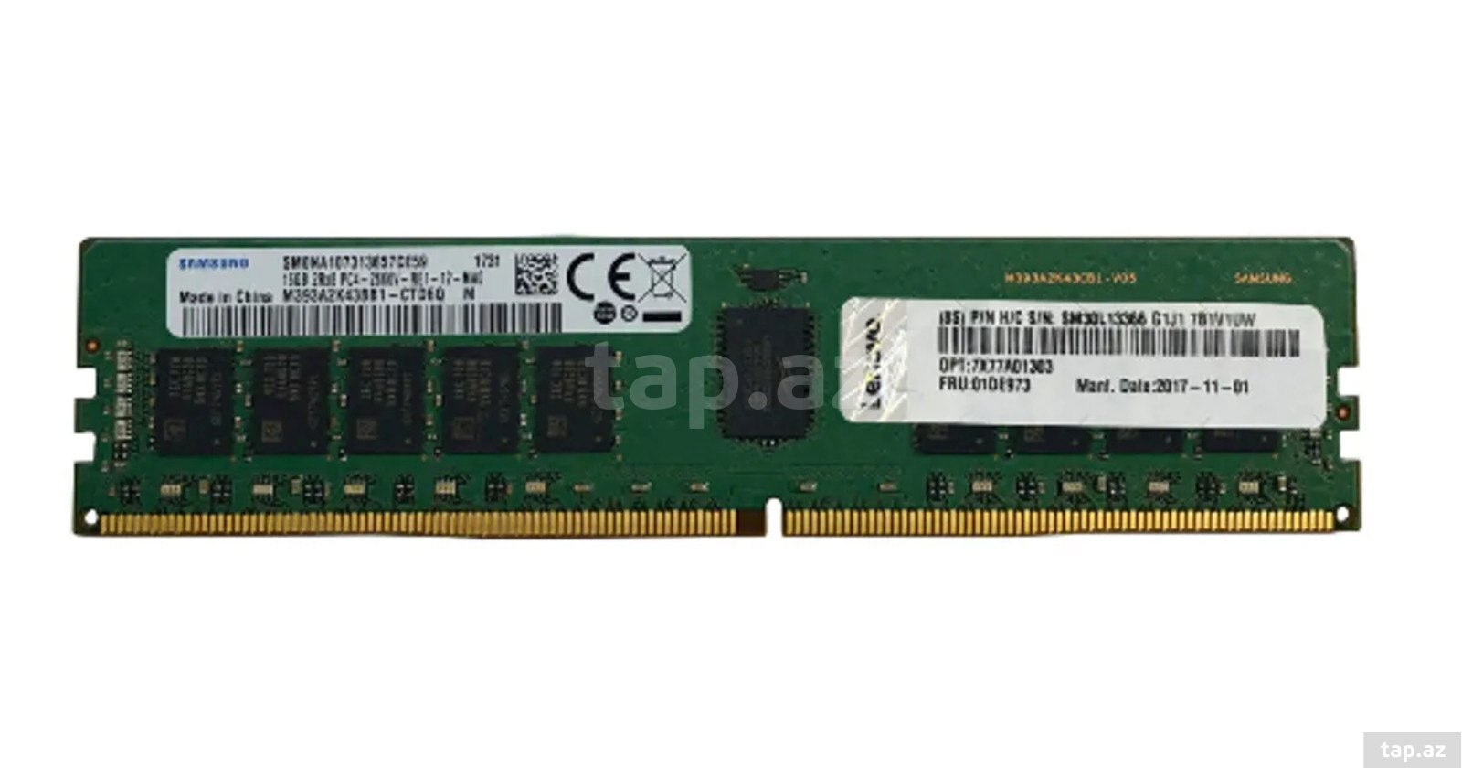 Server operativ yaddaş Lenovo ThinkSystem 64GB TruDDR4 2933MHz RDIMM (4ZC7A08710