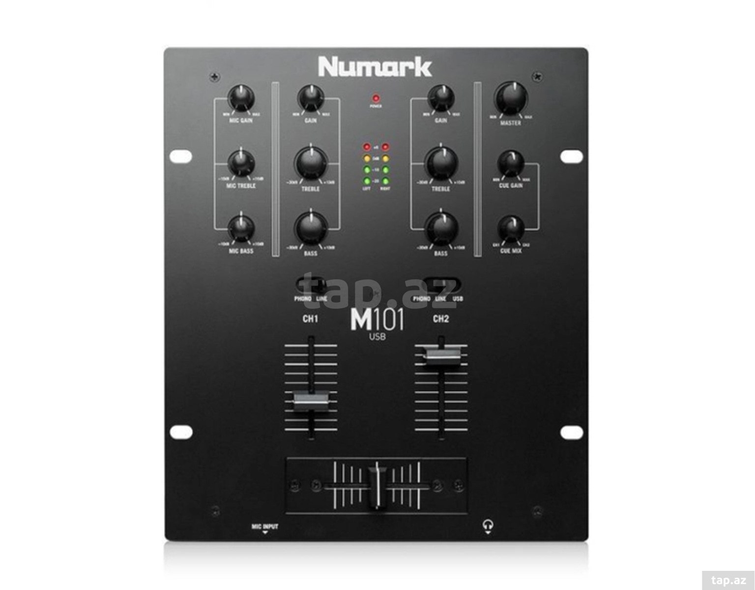 Numark M101USB 2-Channel DJ Mixer Black (M101USBBLACKXEU)