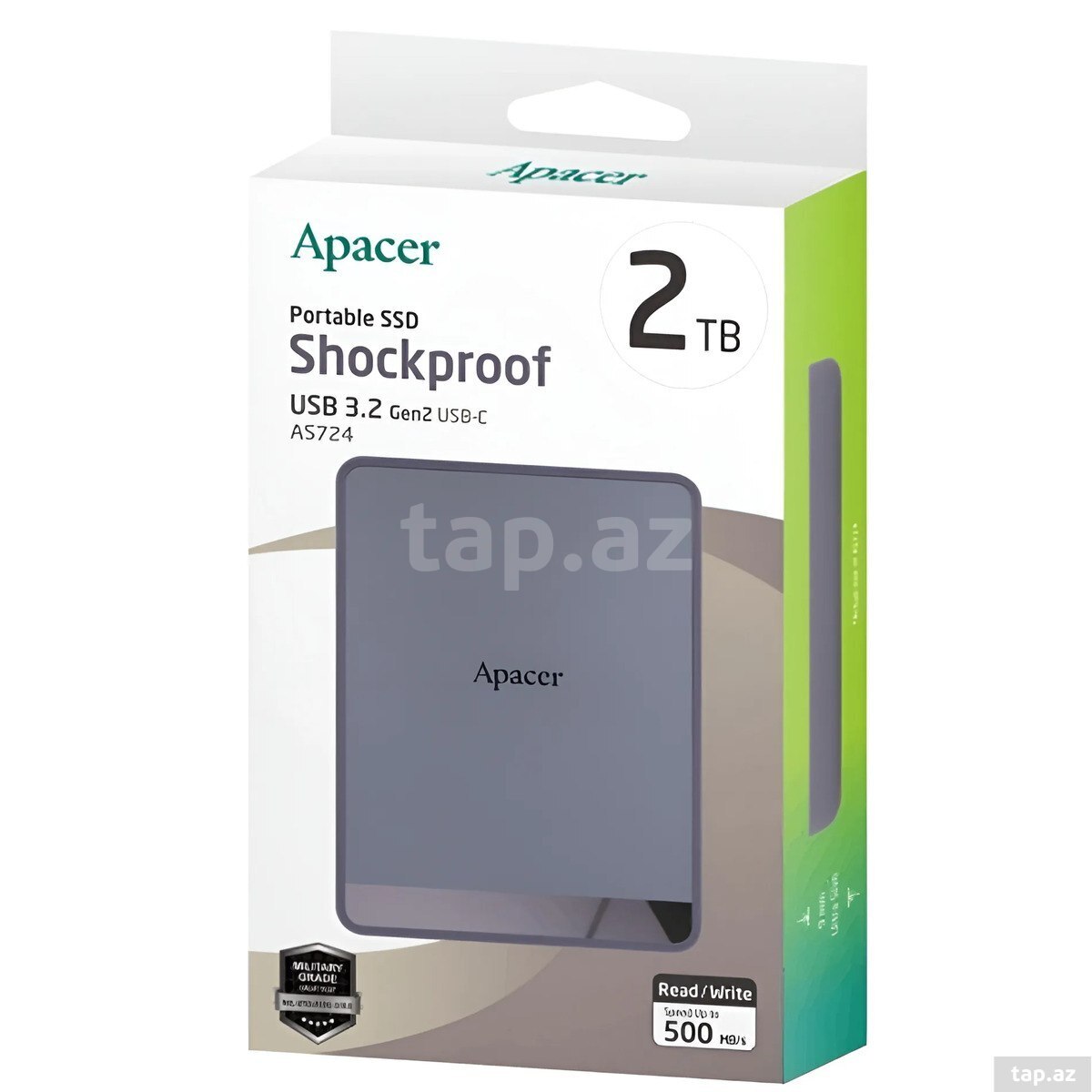 SSD Apacer AS724 2TB USB 3.2 Gen 2 (AP2TBAS724M-1)