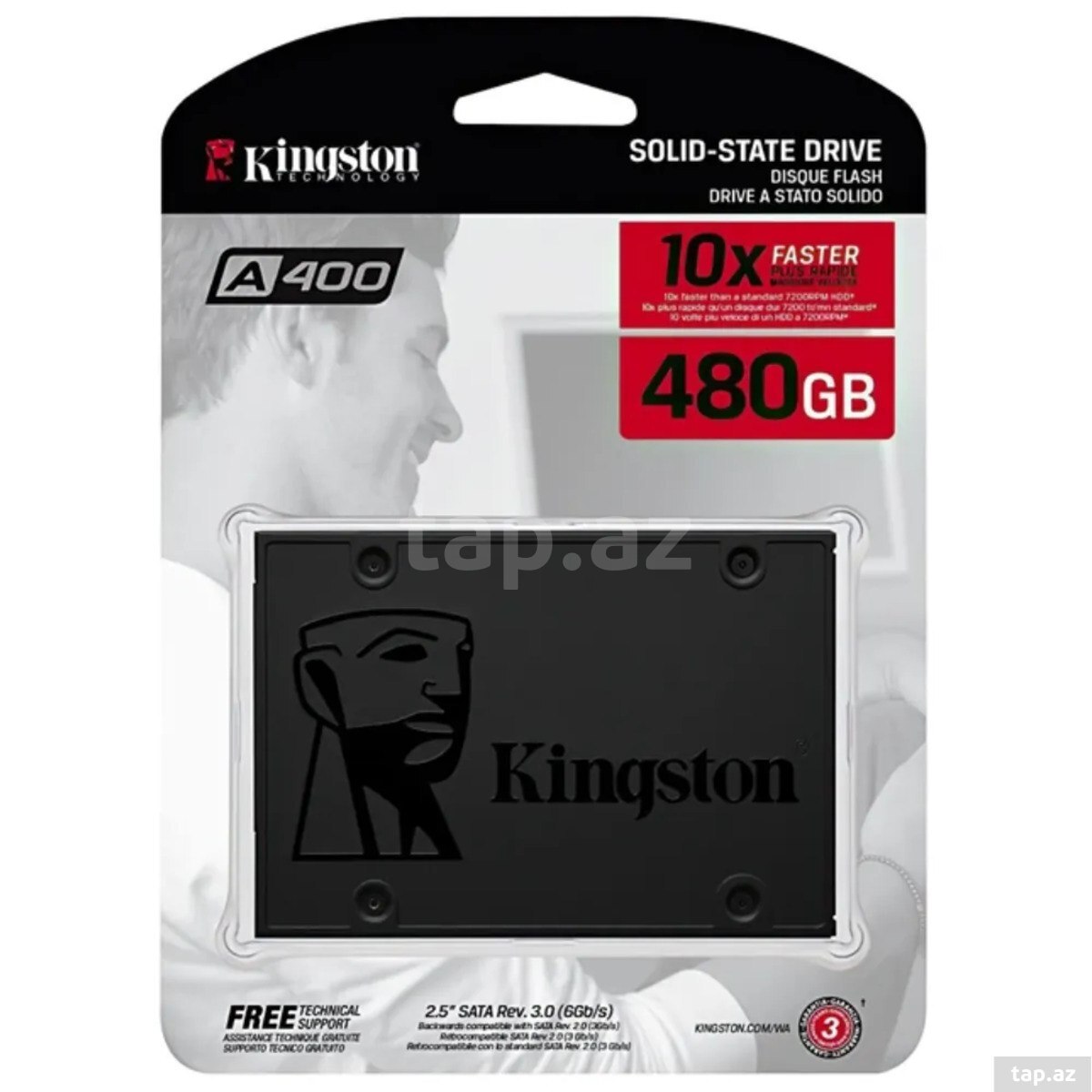 SSD Kingston A400 480GB 2.5" SATA (SA400S37/480G)