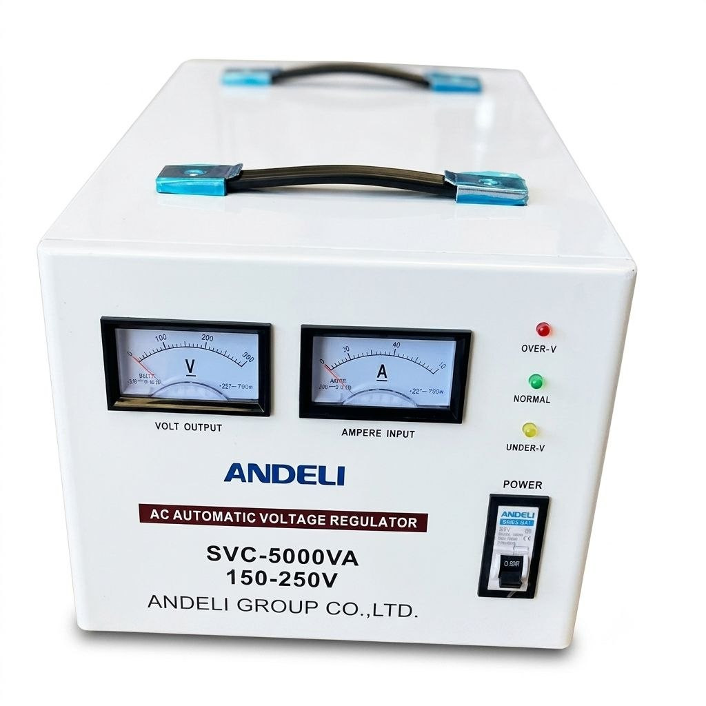 Gərginlik stabilizatoru Andeli SVC-5000Va, 5000 Vt, 150-250V