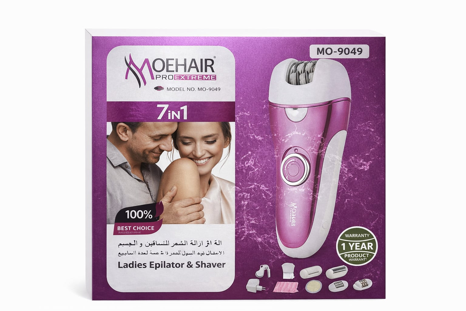 Epilyator Moehair Pro Extreme MO-9049 7-si-1-də qadınlar üçün, şarjlı - MO-9499 GS