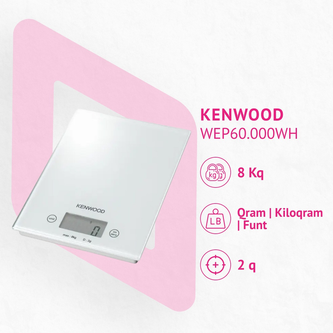 Mətbəx tərəzisi Kenwood WEP60.000WH