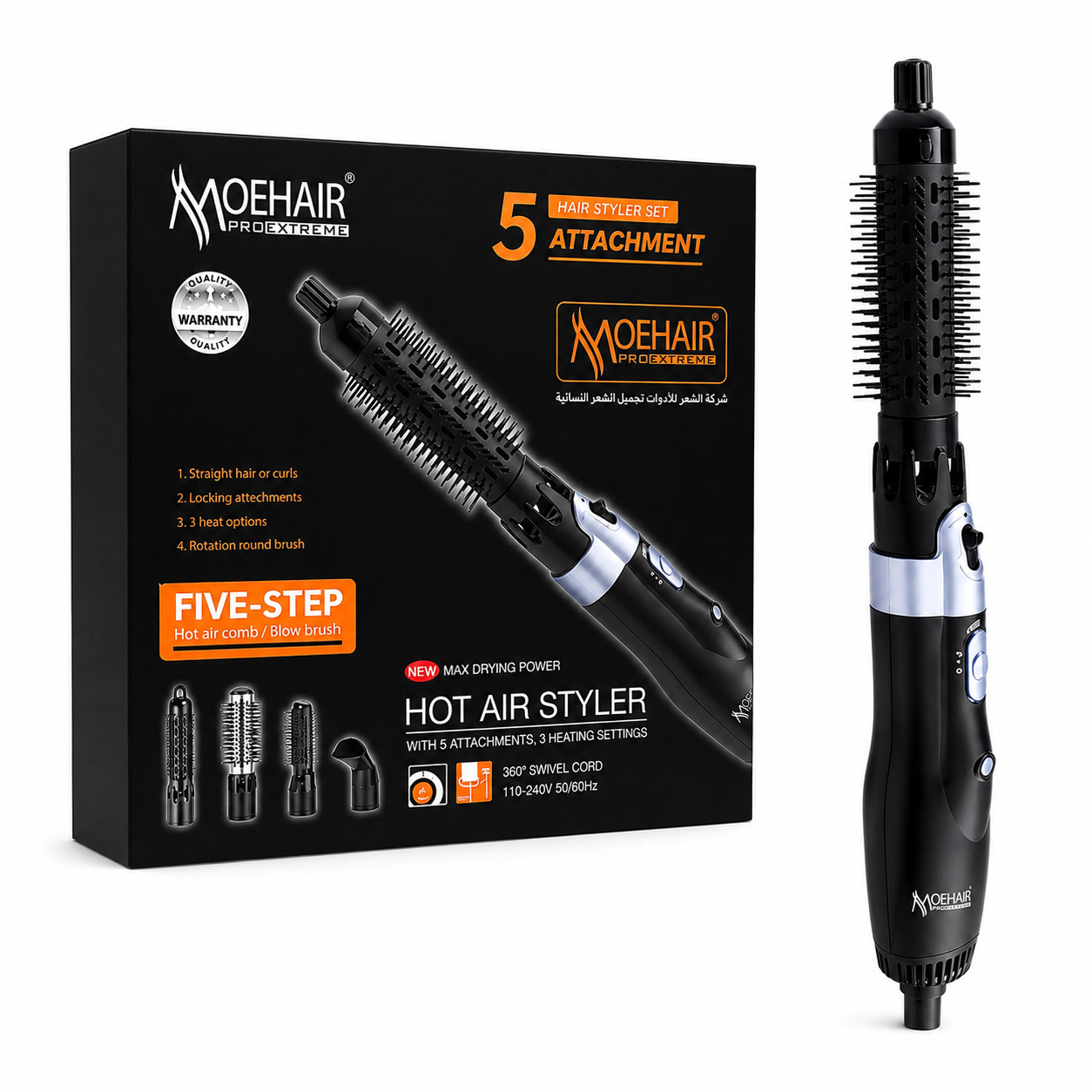 Fen Moehair MO-7047 1000 W qara 5 taxmalı.