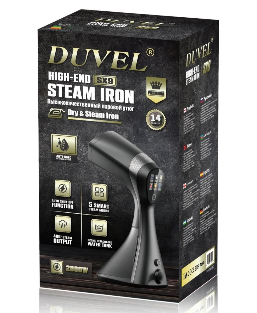 Geyim buxarlayıcısı Duvel SX9, 2000 Vt