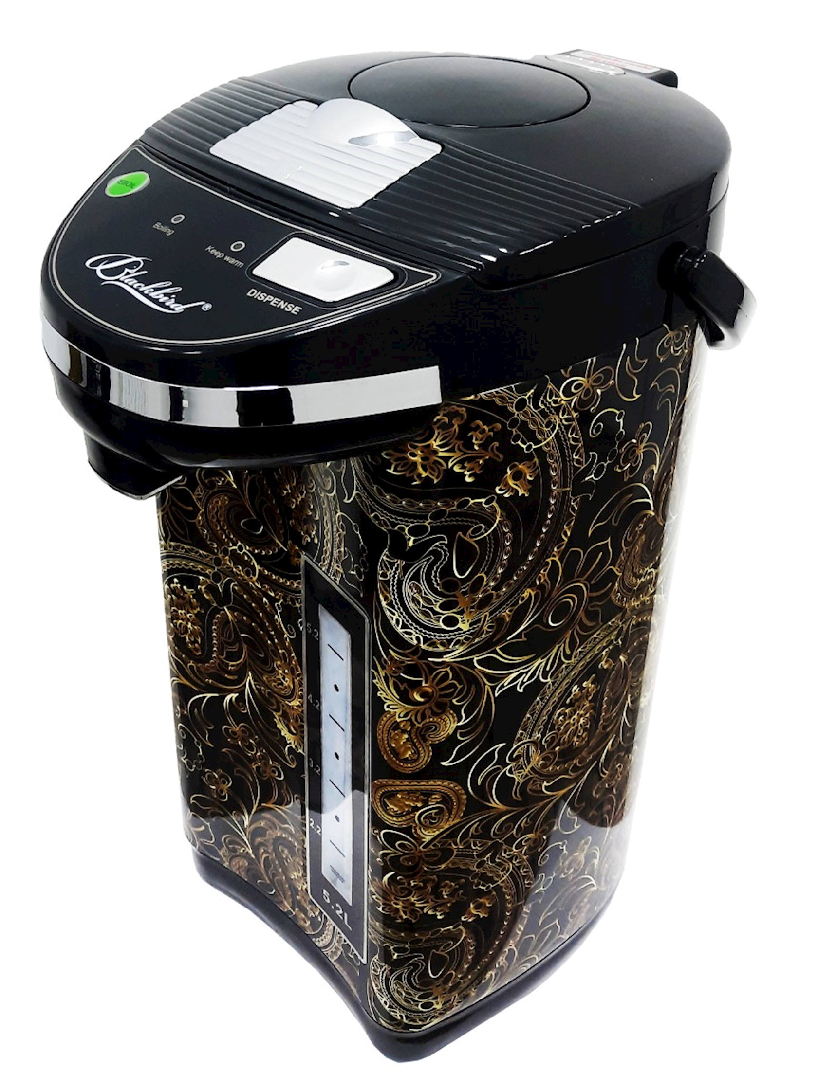 Termopot Blackbird BWK-3688 Qara/Qızılı