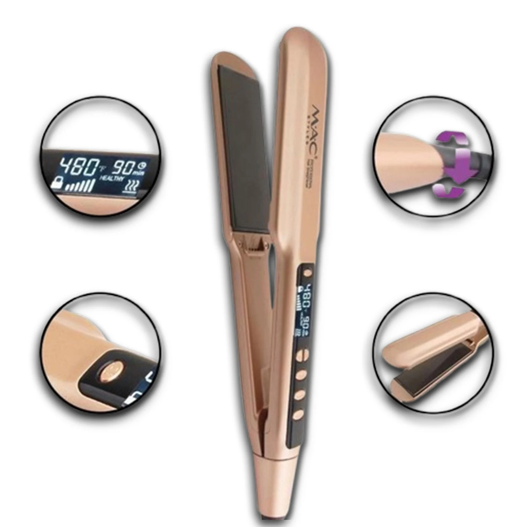 Saç üçün düzləşdirici MAC Styler MC-2095A Qızılı