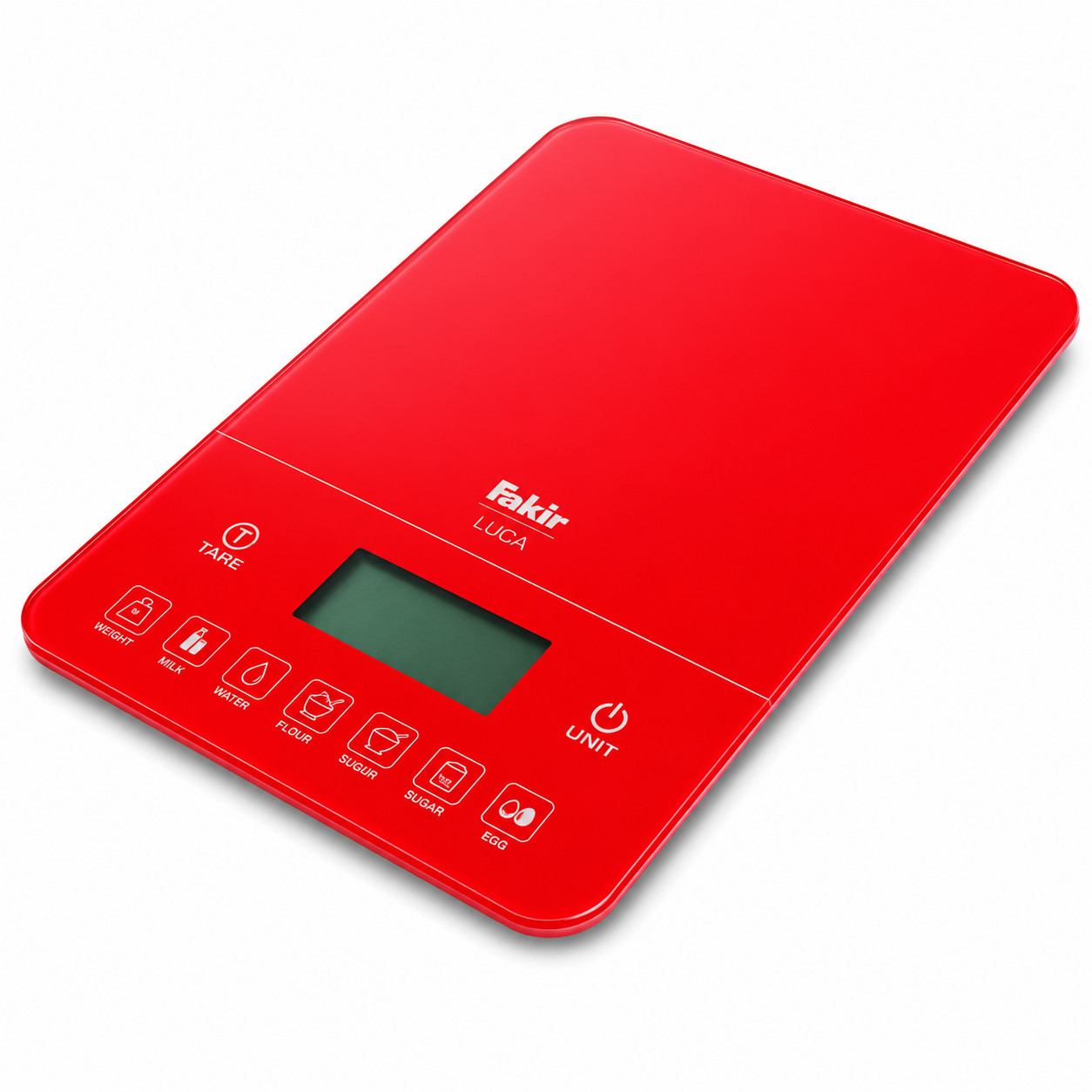 Elektron mətbəx tərəzisi Fakir Luca Red