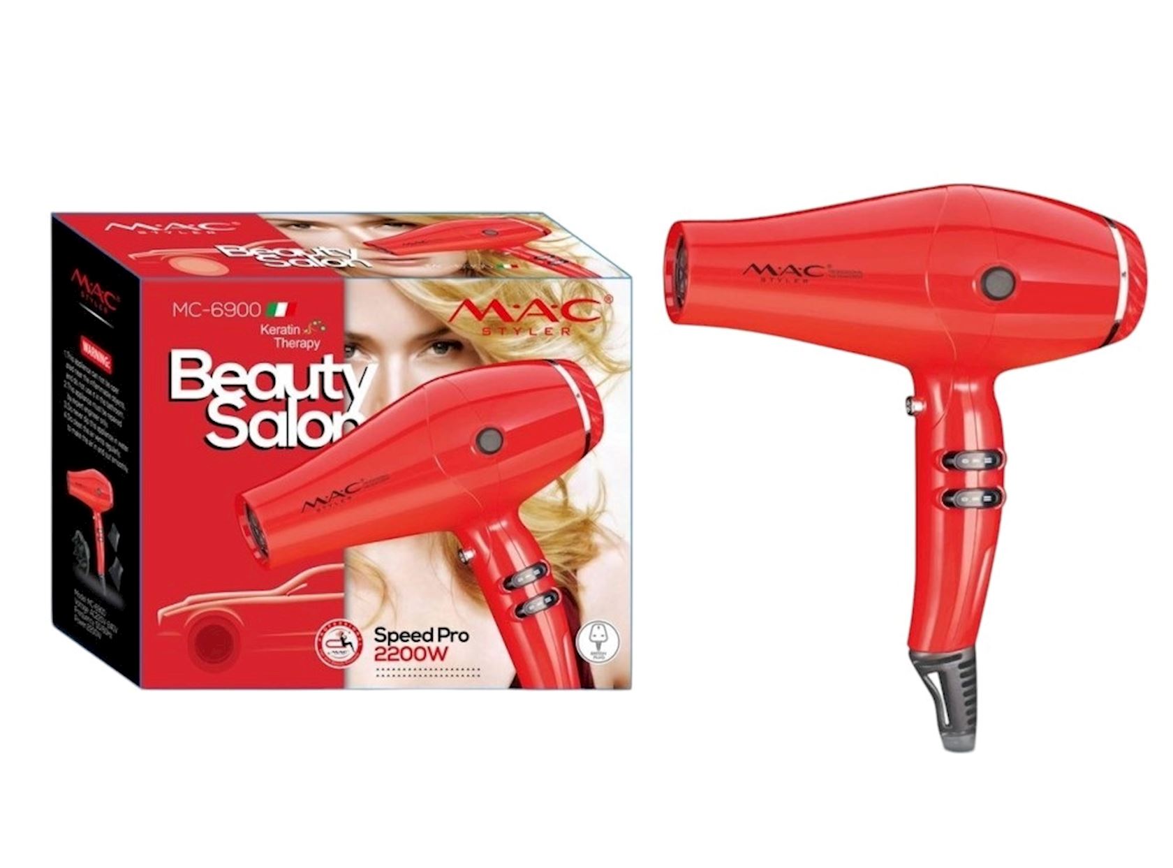 Fen M.A.C Styler MC-6900 Red
