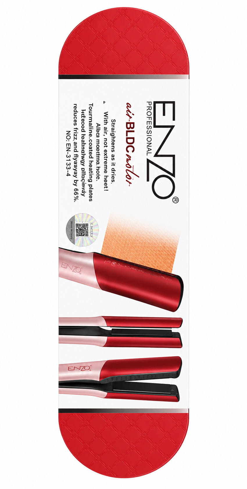 Saç üçün düzləşdirici Enzo Professional EN-3133-4 Red