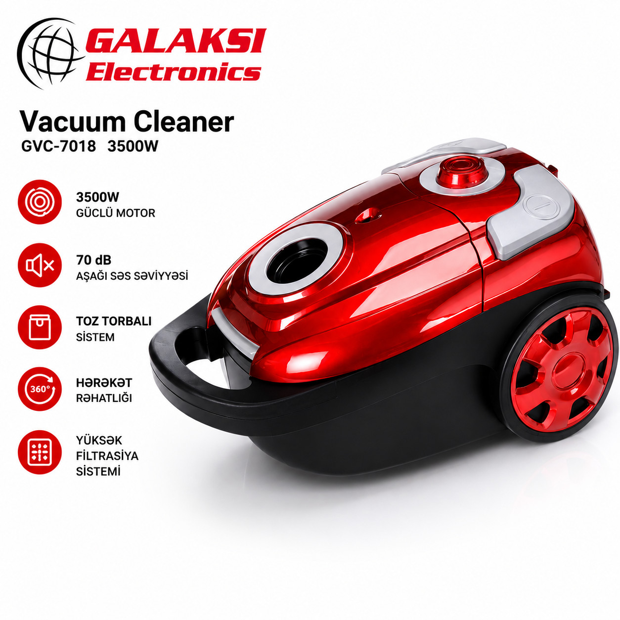Tozsoran Galaksi GVC-7018 Red