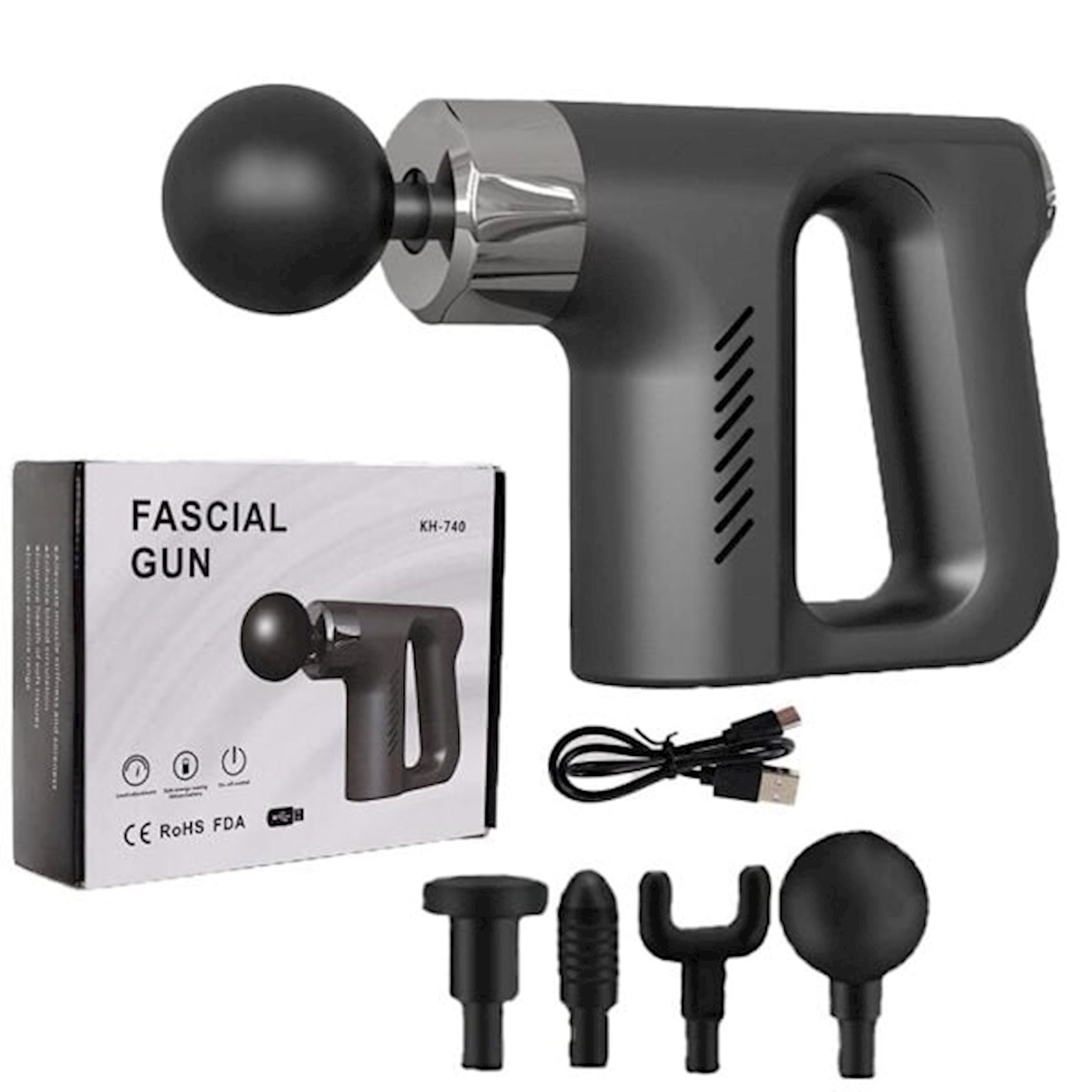 Vibro massaj üçün cihaz, Fascial Gun KH-740