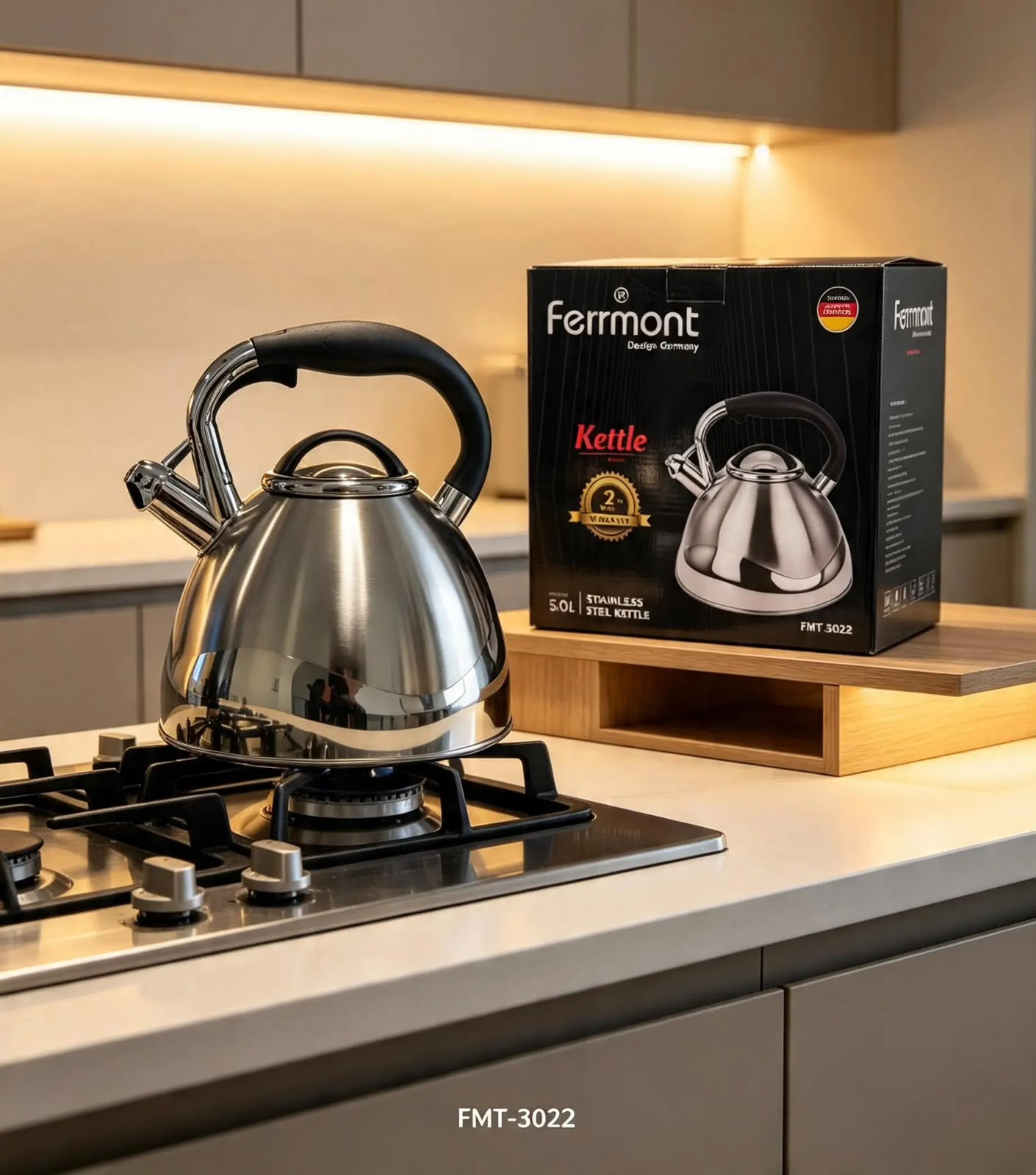 Çaydan Ferrmont SU-LI0296 FMT3022, 5000 ml, paslanmayan polad, gümüşü