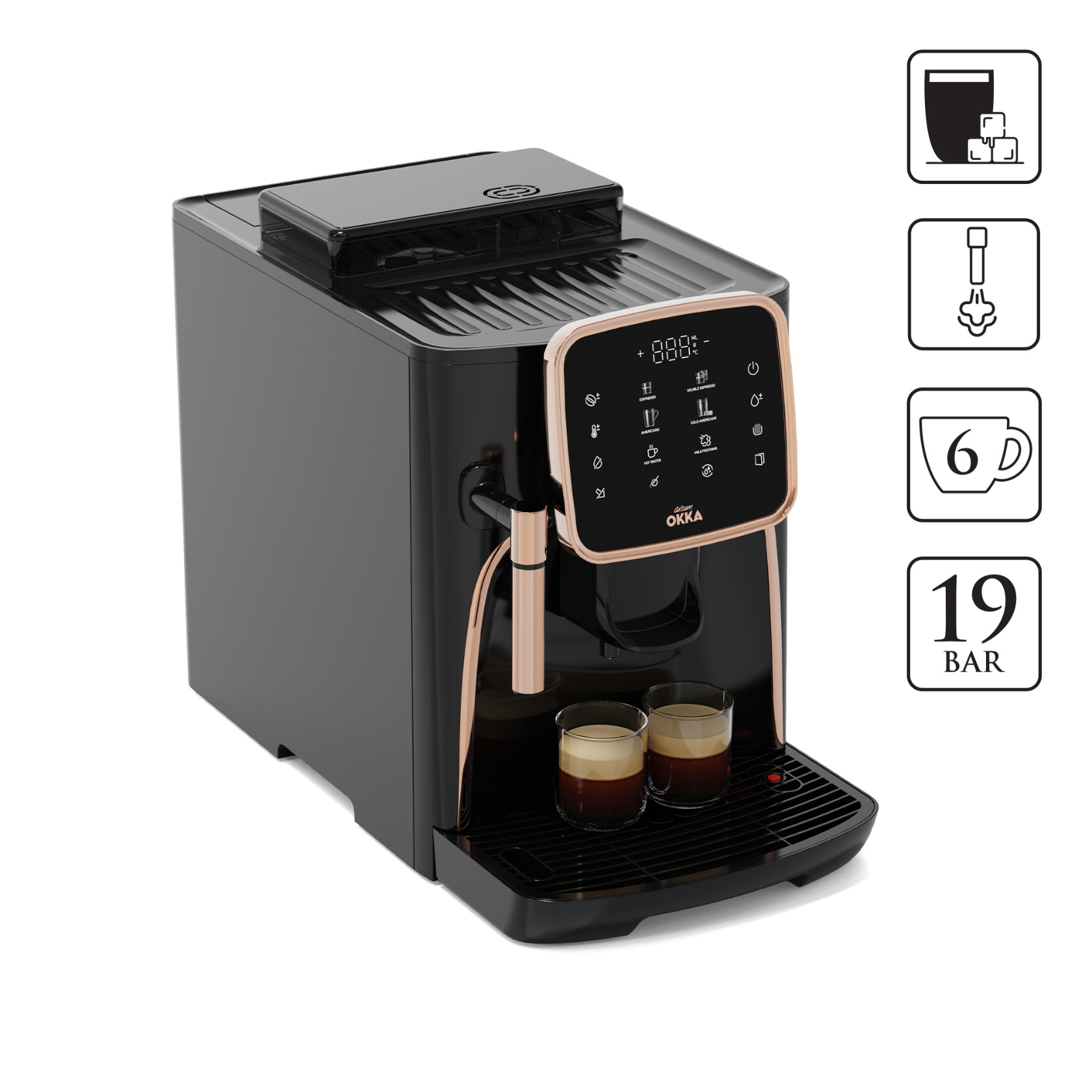 Qəhvə maşını Arzum OKKA Espresso Pro Tam Avtomatik Espresso Makinesi OK0030-0400