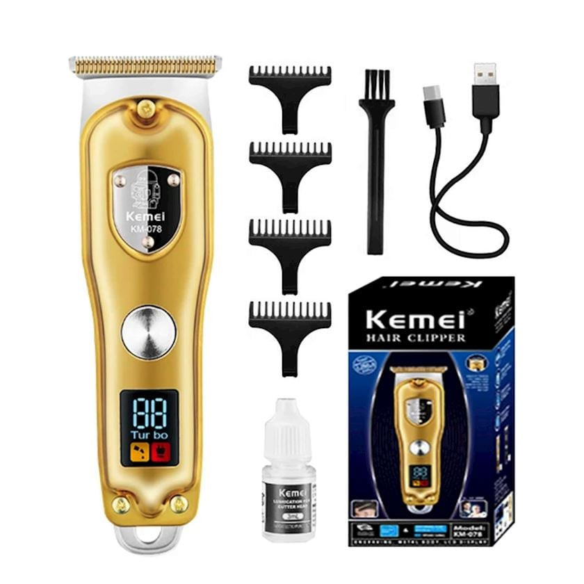 848999_DUBL_Saç qırxan maşın Kemei KM-078 Gold - SH_mpn_000995