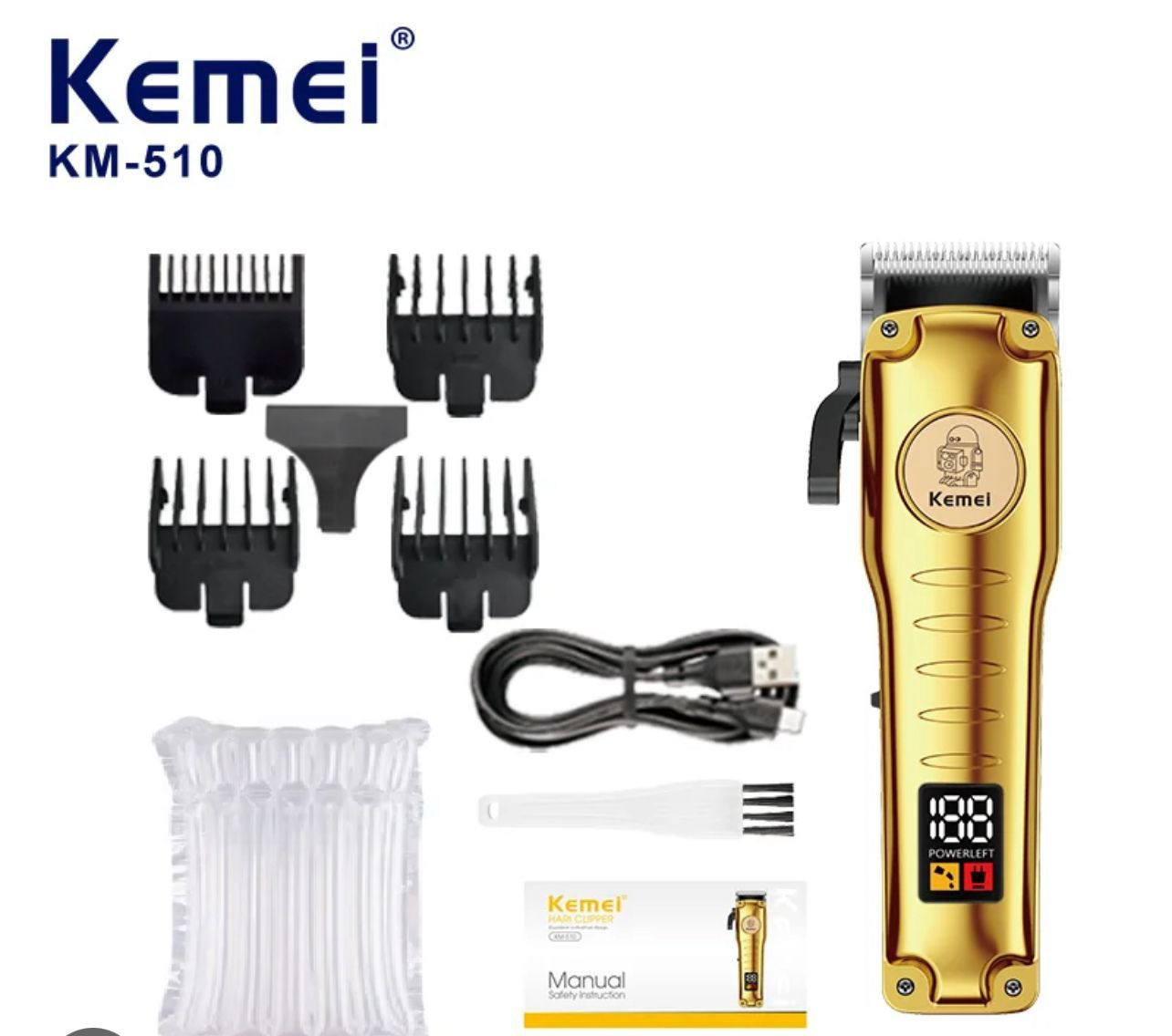 Saç kəsimi üçün cihaz Kemei KM-510 Gold.