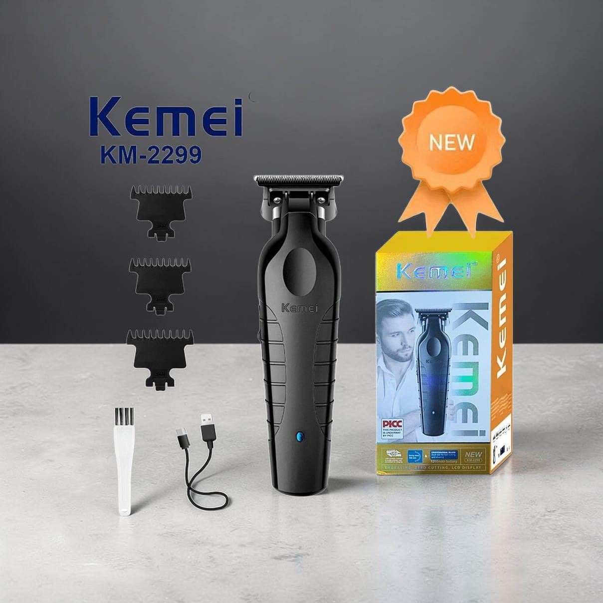 Saç kəsimi üçün çıxarıla bilən taxma Kemei KM-2299