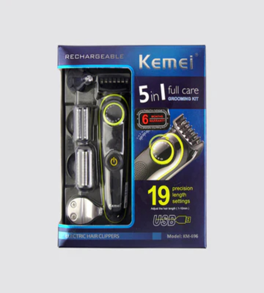 Saç kəsimi üçün cihaz Kemei KM-696, qara