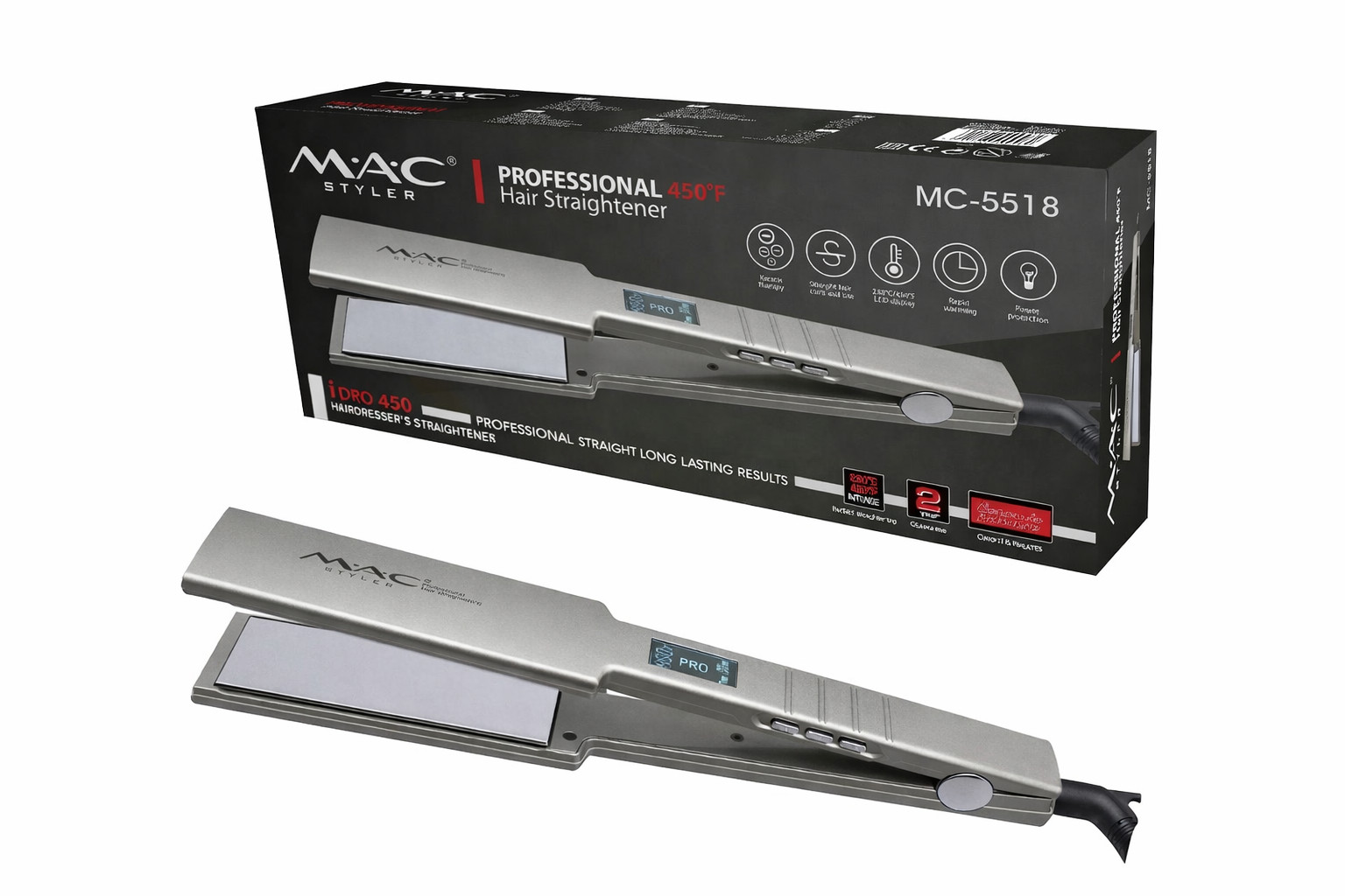 Saç üçün düzləşdirici MAC MC-5518
