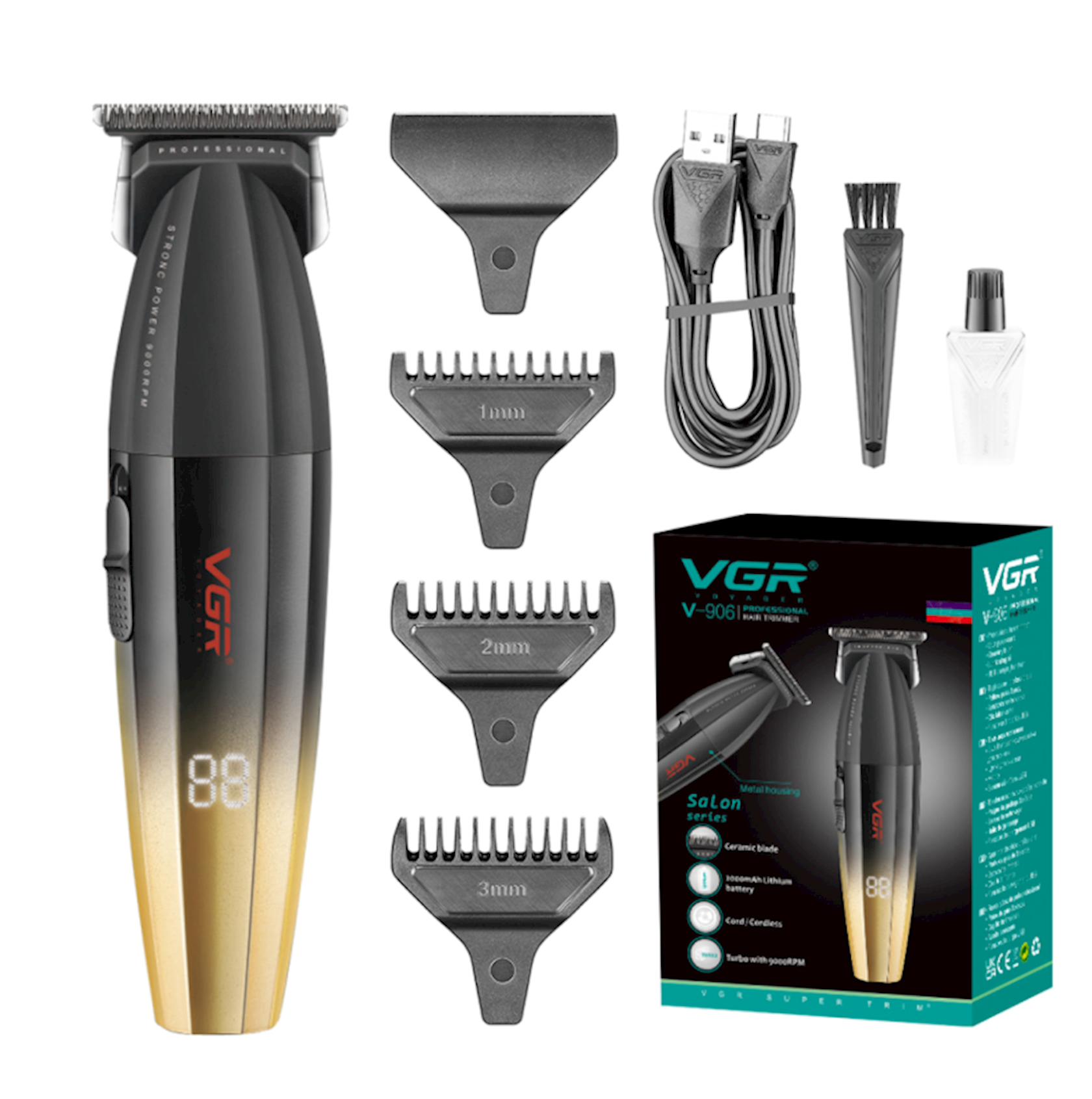 Trimmer VGR V-906 Black/Gold