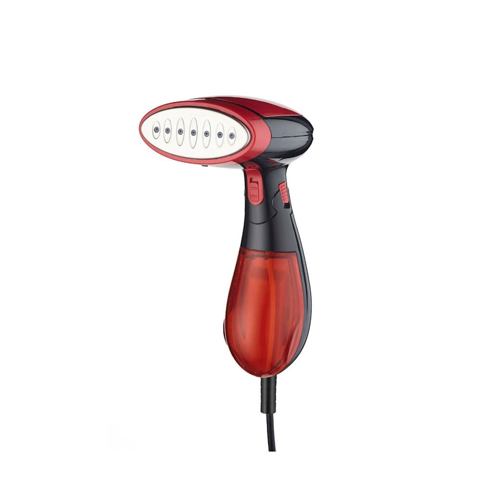 Geyim buxarlayıcısı Jamaky JMK-1015, Əl, 2000 Vt, 0.12 L, Qırmızı, Qara