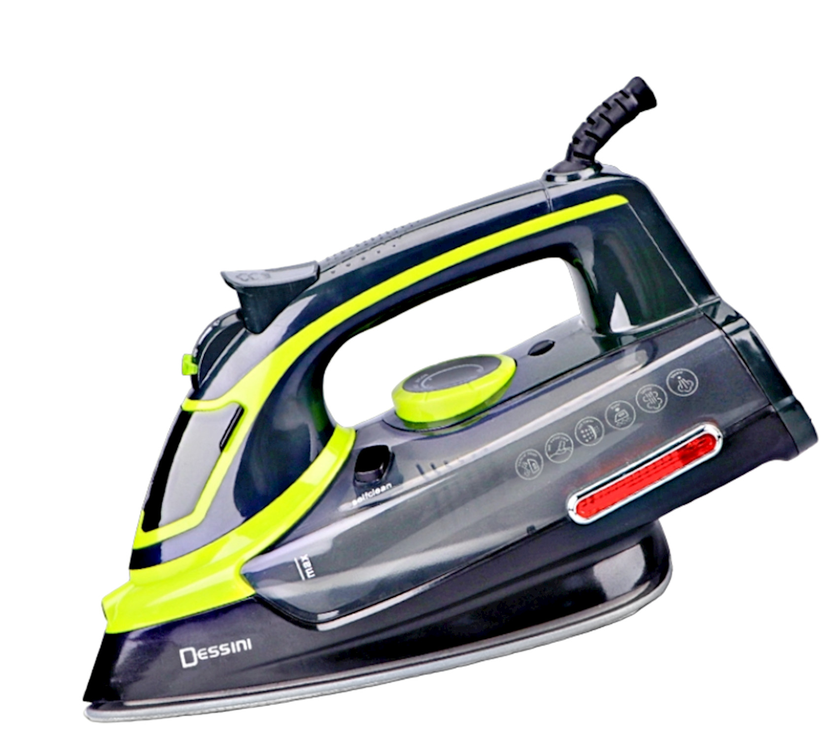 Ütü Dessini DS-889 keramika 2000 W qara-sarı