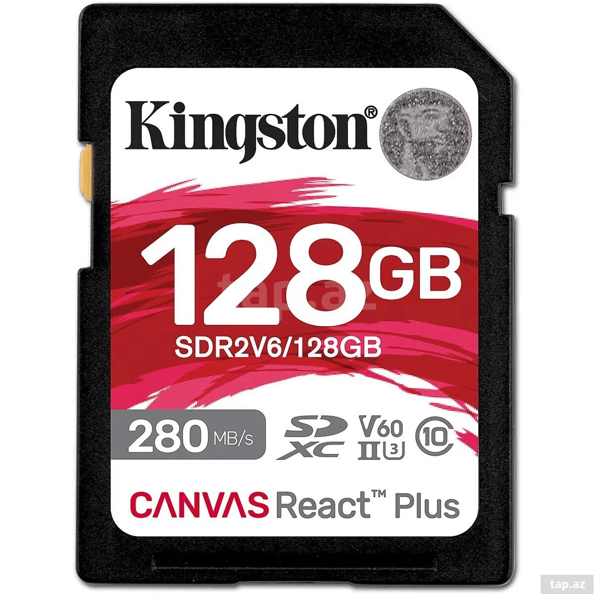 Kingston Canvas React Plus 128GB SDXC II V60 yaddaş kartı